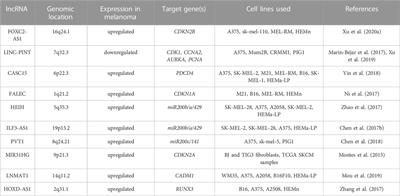 lncRNAs-EZH2 interaction as promising therapeutic target in cutaneous melanoma