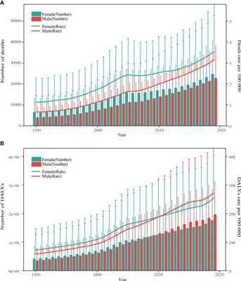 Trends of the burden of type 2 diabetes mellitus attributable to high body mass index from 1990 to 2019 in China