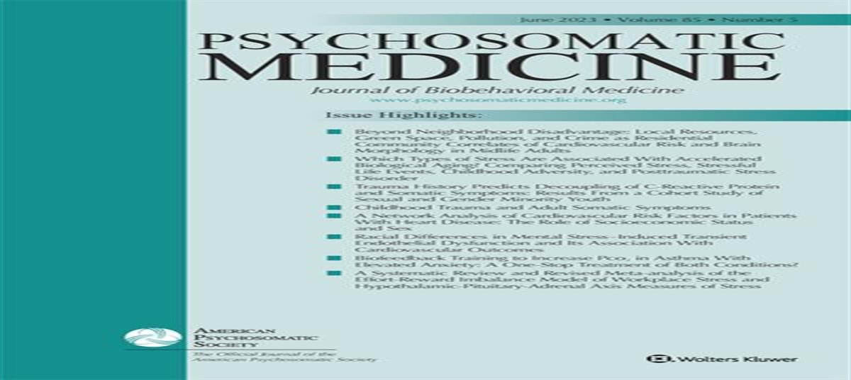 Article Summaries for June 2023 Psychosomatic Medicine, Volume 85, Issue 5