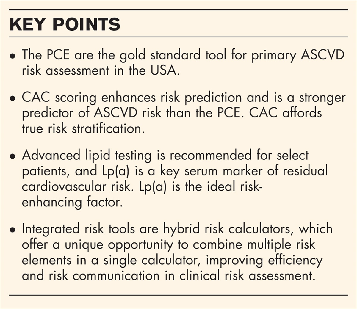 Assessment of cardiovascular disease risk: a 2023 update