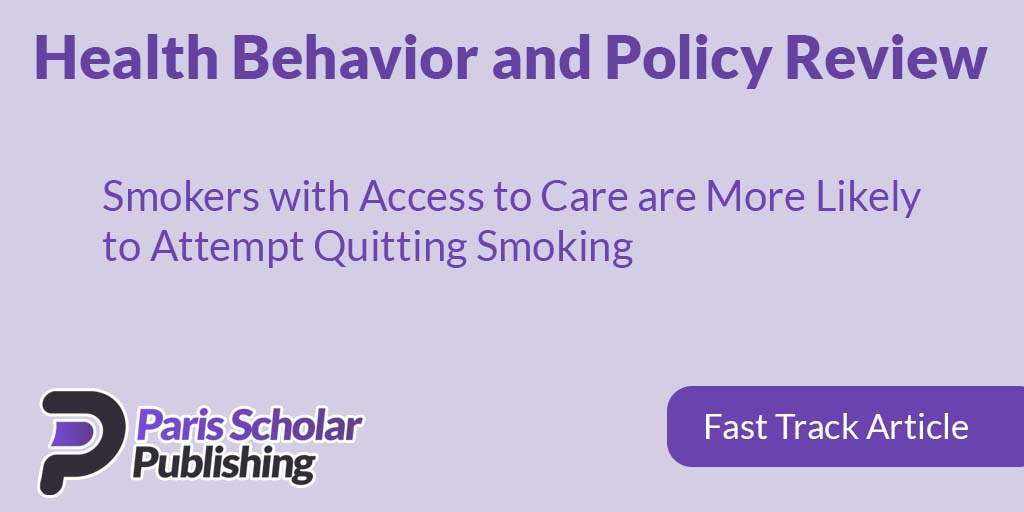 Smokers with Access to Care are More Likely to Attempt Quitting Smoking