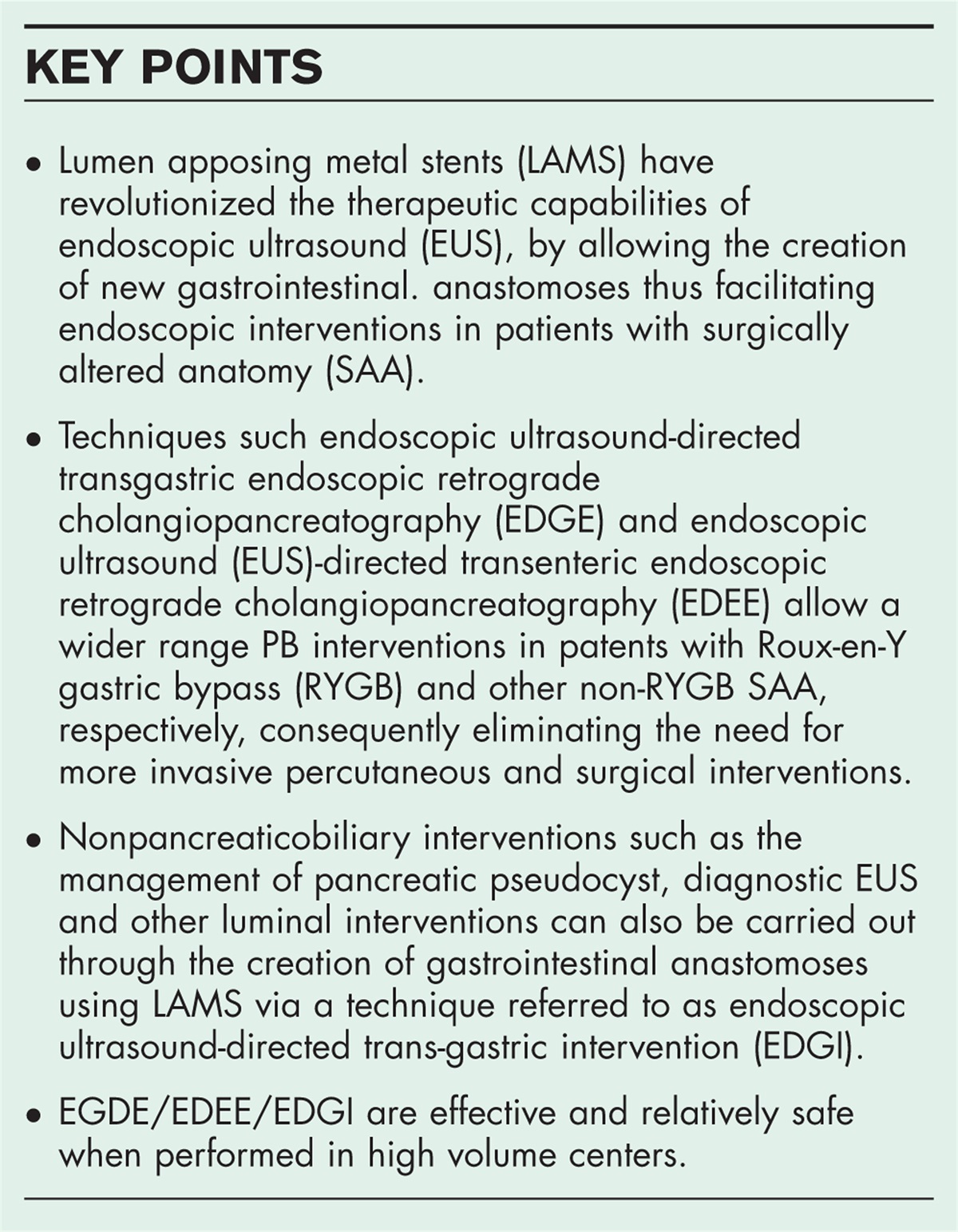 Use of lumen apposing metal stents in patients with altered gastrointestinal anatomy