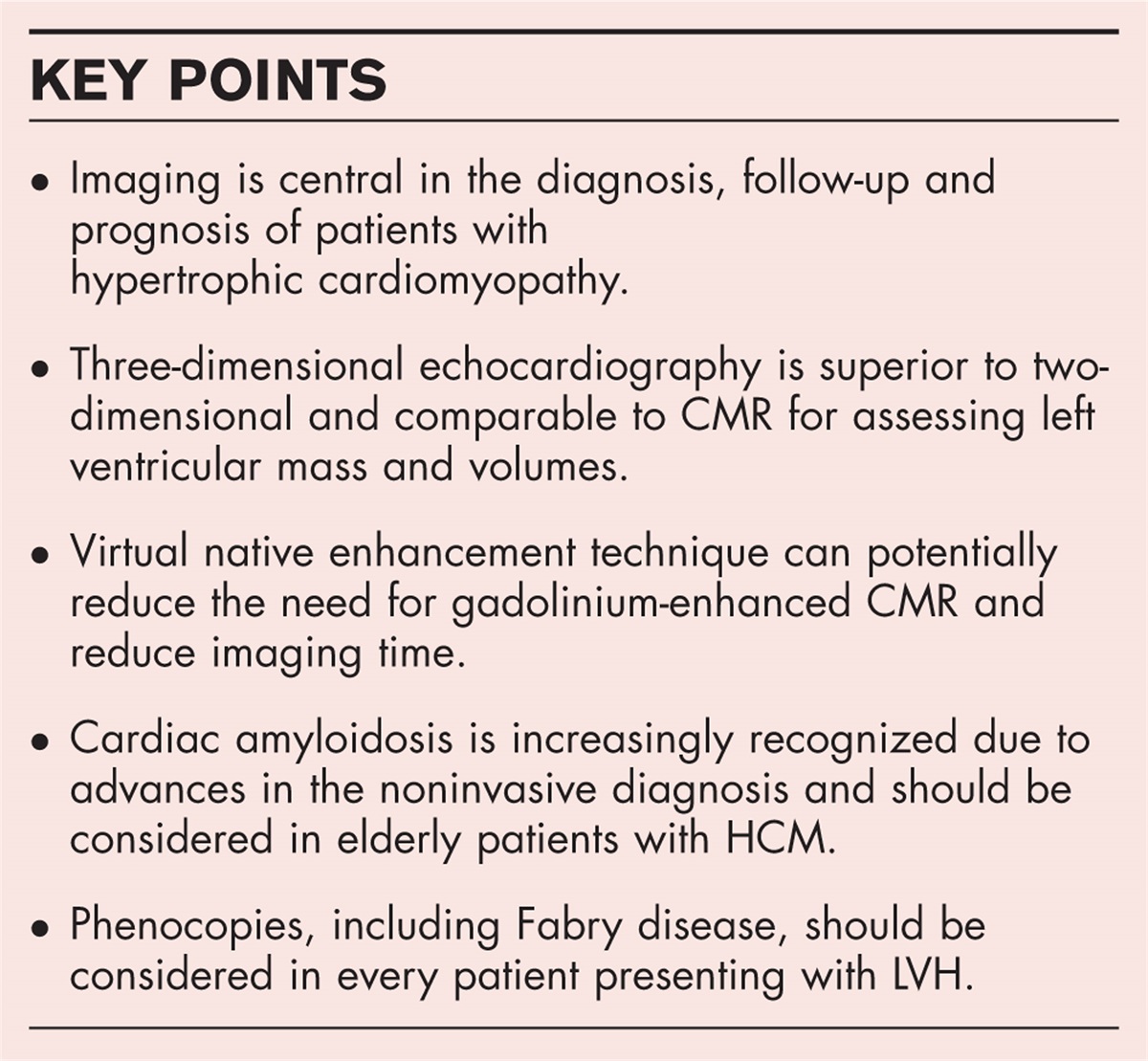Imaging cardiac hypertrophy in hypertrophic cardiomyopathy and its differential diagnosis