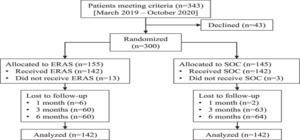 A Randomized Controlled Trial to Assess the Impact of Enhanced Recovery After Surgery on Patients Undergoing Elective Spine Surgery