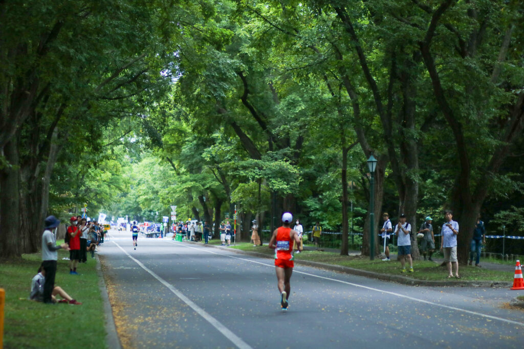 Hokkaido Marathon 2023 went through Hokkaido University