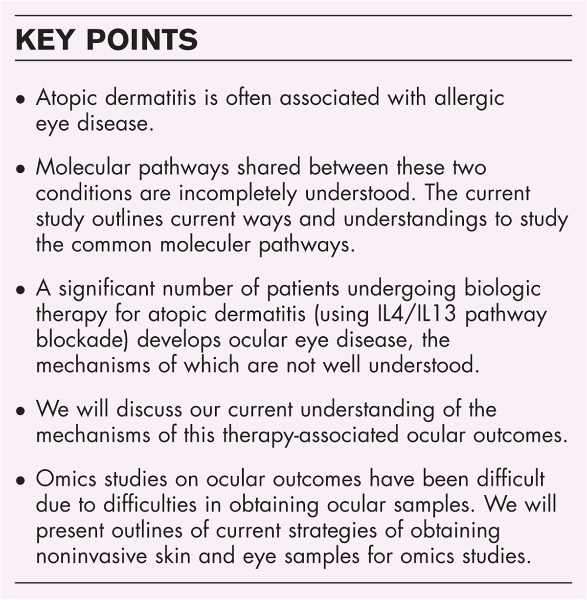 Atopic dermatitis and ocular allergy: common mechanisms and uncommon questions