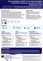 How completely are randomized controlled trials of non-pharmacological interventions following concussion reported? A systematic review