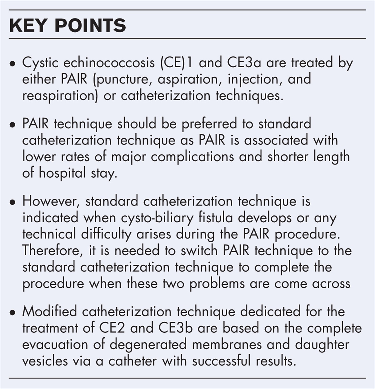 Percutaneous treatment of liver hydatid cysts: to PAIR or not to PAIR