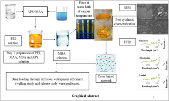Synthesis, characterization, and in-vitro evaluation of pH-responsive PEI-MAA polymeric matrices decorated with mesalazine for colonic delivery