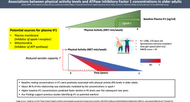 Associations between physical activity levels and ATPase Inhibitory Factor 1 concentrations in older adults