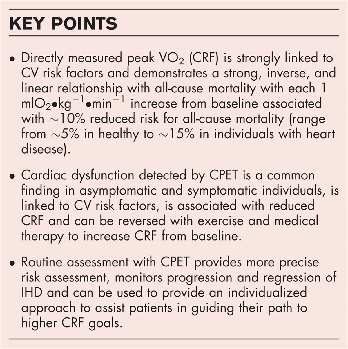 The evolving role of cardiopulmonary exercise testing in ischemic heart disease – state of the art review