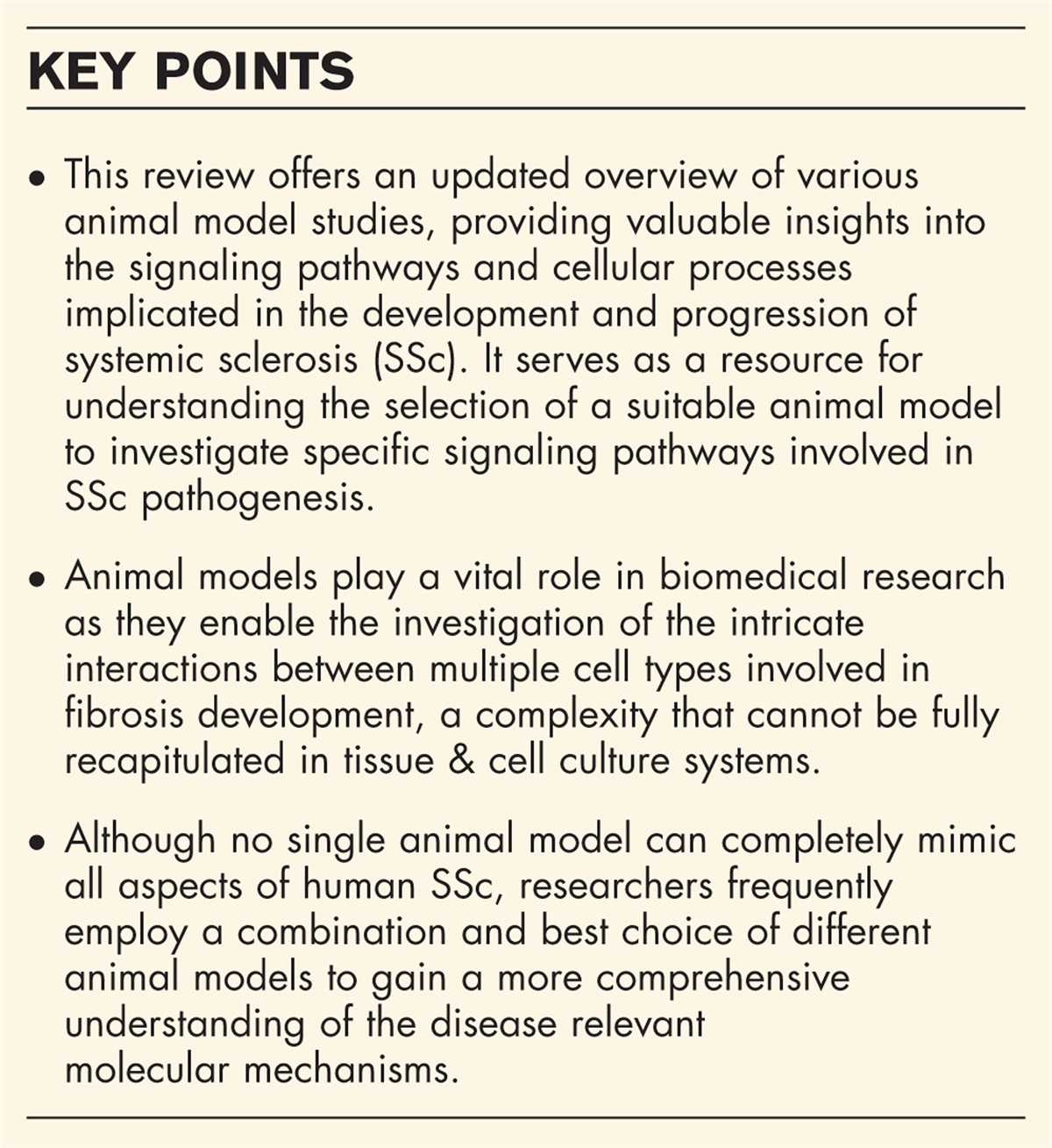 Animal models in systemic sclerosis: an update