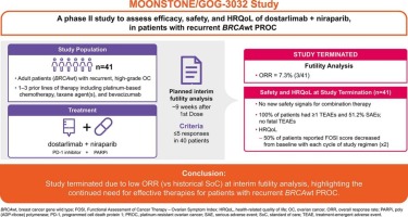 Niraparib and dostarlimab for the treatment of recurrent platinum-resistant ovarian cancer: results of a Phase II study (MOONSTONE/GOG-3032)