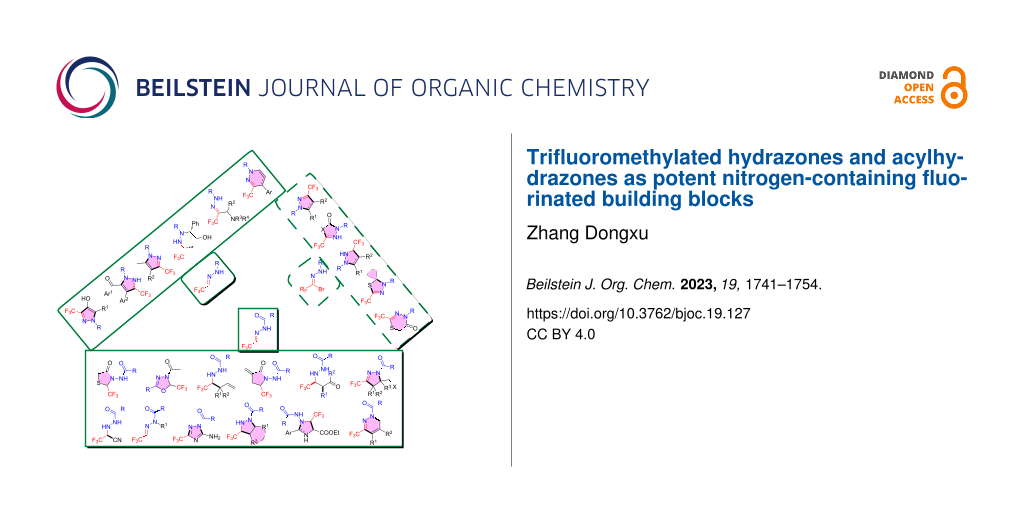 Trifluoromethylated hydrazones and acylhydrazones as potent nitrogen-containing fluorinated building blocks