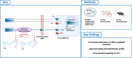 Altering distribution profile of palbociclib by its prodrugs