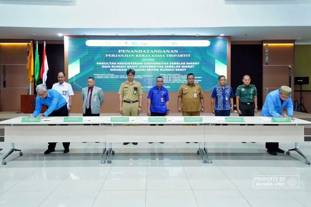 Faculty of Medicine and UNS Hospital Sign Tripartite Cooperation Agreements with Seven Affiliate Hospitals