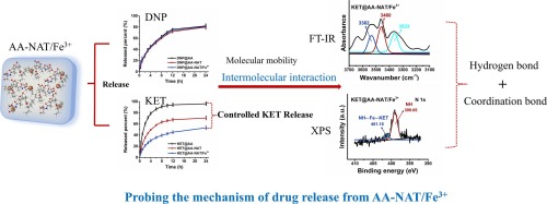Probing the mechanism of release process from metal coordination-based acrylic pressure-sensitive adhesives: Synergistic effect of coordination and hydrogen bonding for controlled drug release